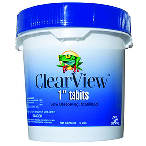 Clearview 1 in Tabits 8X5 lb/cs - CLEARVIEW